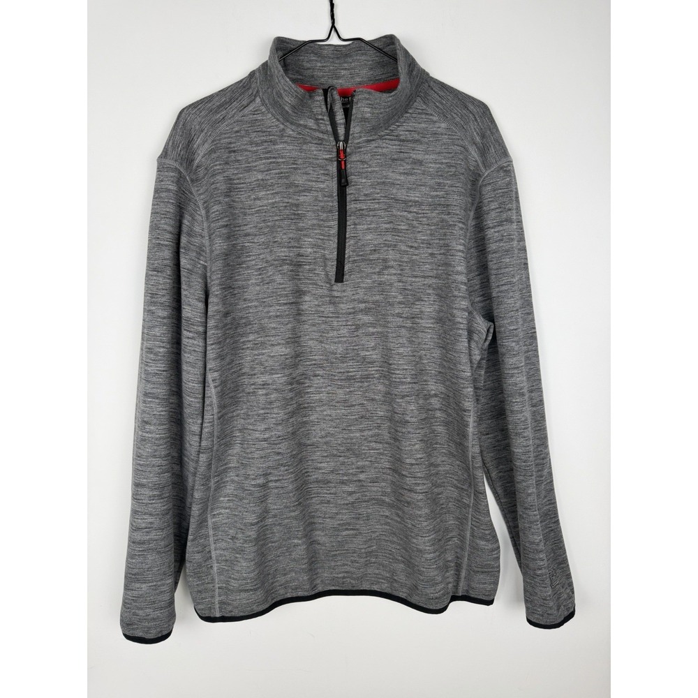 Avalanche Men's Size Large Quarter Zip Top Stand Up Collar Pullover  Long Sleeve